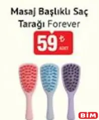 FOREVER MASAJ BAŞLIKLI SAÇ TARAĞI fiyat ve kampanya bilgisi